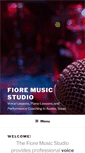 Mobile Screenshot of fioremusicstudio.com